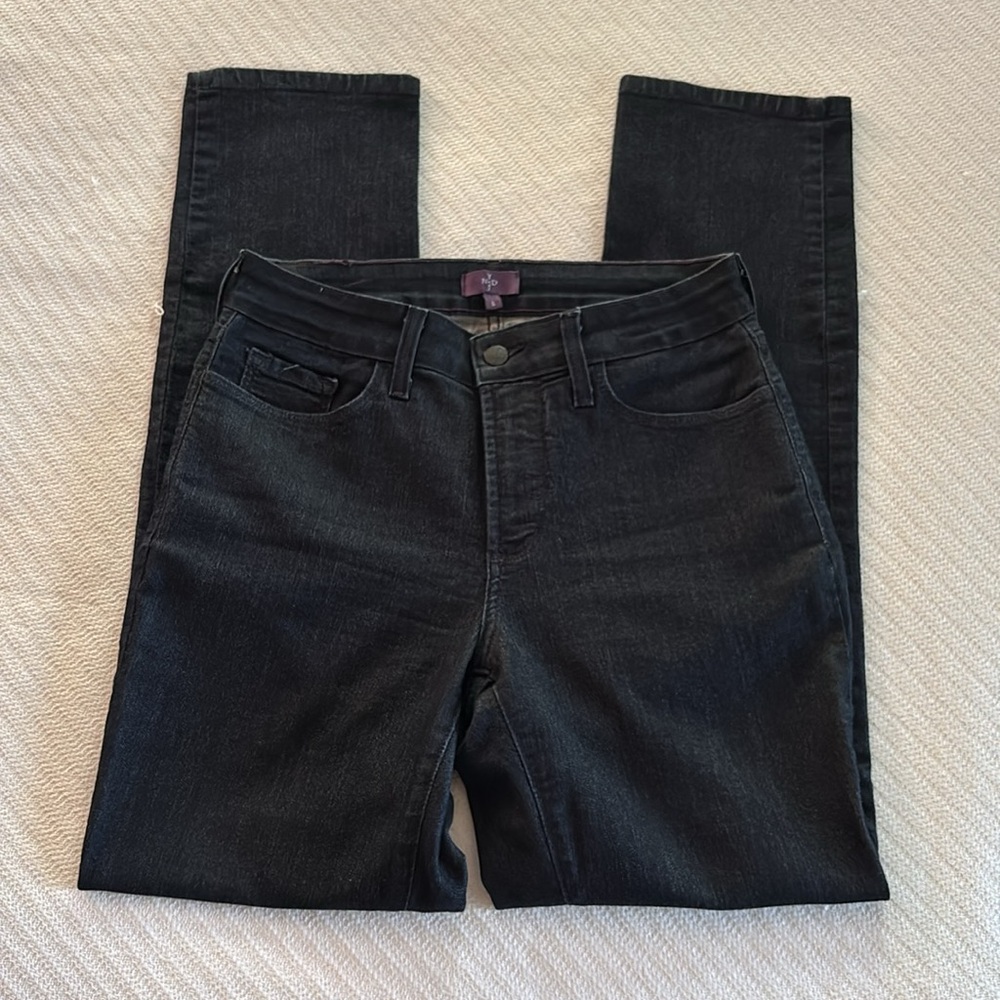 NYDJ dark blue skinny jeans size 6 preowned